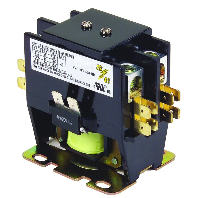 CONTACTOR DE PROPÓSITO DEFINIDO SE2740M, AMPERAJE A PLENA CARGA 40, POLOS 2, 24 V, 50/60 HZ