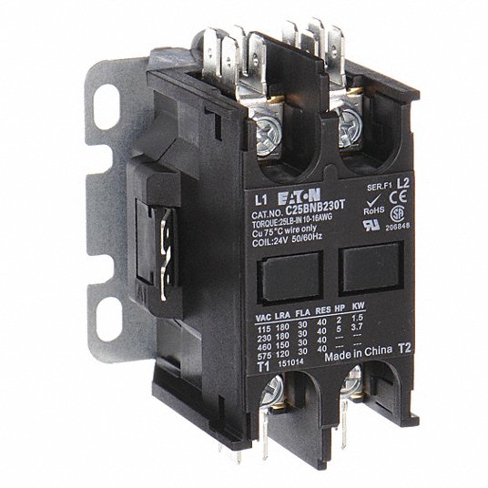 CONTACTOR DE PROPÓSITO DEFINIDO SE3719M, AMPERIOS A PLENA CARGA 75, POLOS 3, 120V 50/60HZ