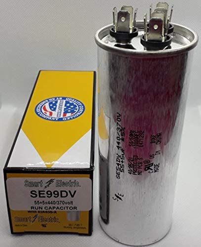 SE99-DV RUN DUAL CAPACITOR ROUND 55+5X440 VOLT