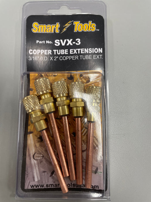 SVX-3 COPPER TUBE EXTENSION 3/16'' X 2'' (5PCS)