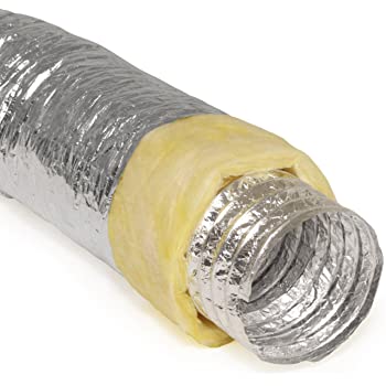 R6. 0-14" SILVER FLEXIBLE DUCT 14"X25" (FLEX 14")