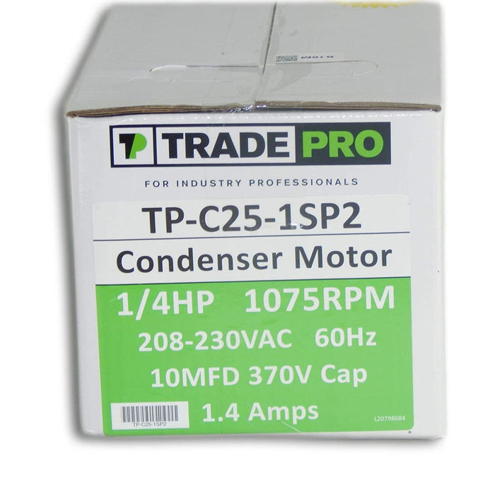 TP-C25-1SP2  1/4HP  CONDENSER MOTOR  1075 RPM 208-230 VAC 60 HZ