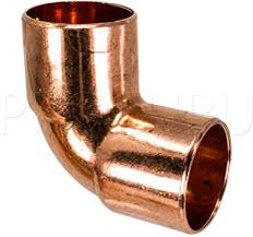 CODO 1/2 CORTO CXC COBRE