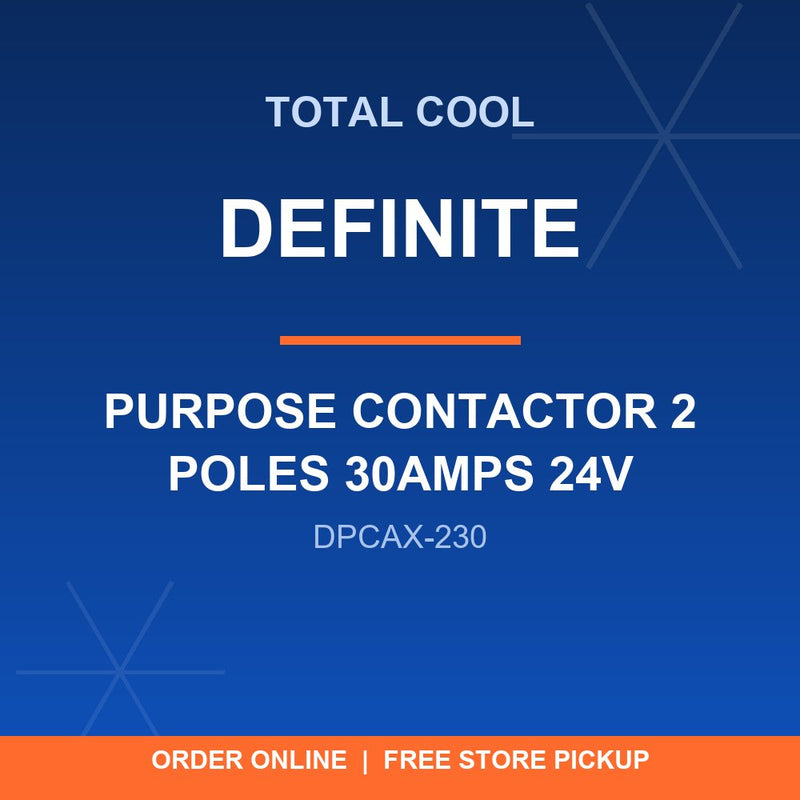 DPCAX-230 CONTACTOR DE PROPÓSITO DEFINIDO 2 POLOS 30 AMPERIOS 24V