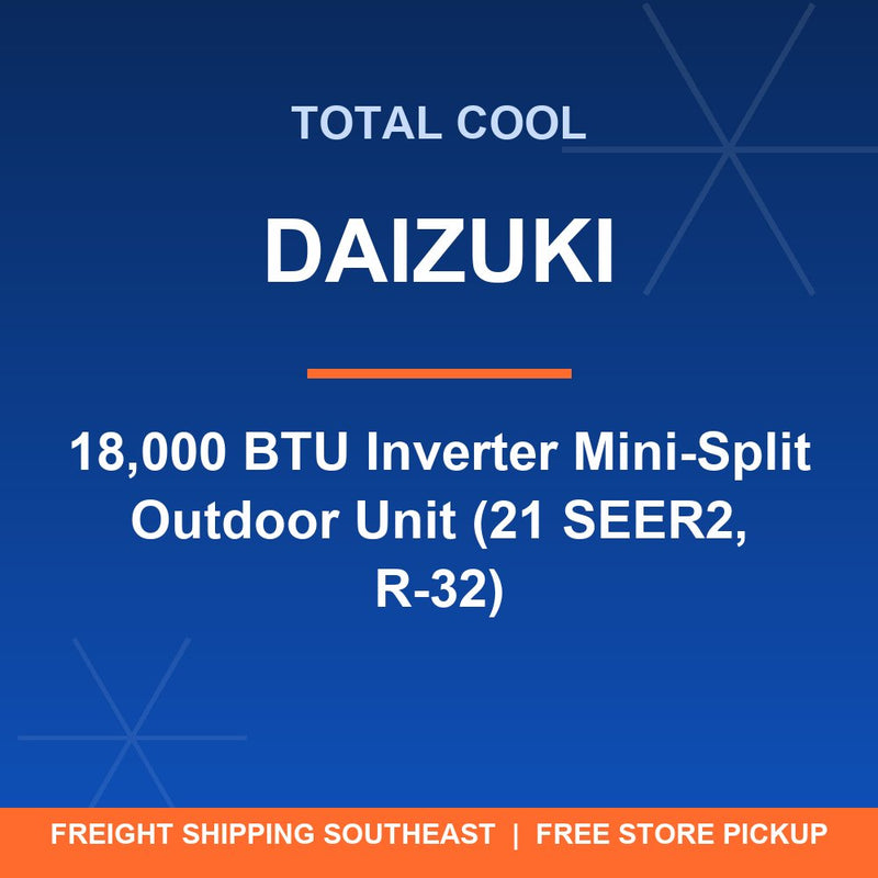Unidad exterior mini-split inverter Daizuki de 18,000 BTU (21 SEER2, R-32)
