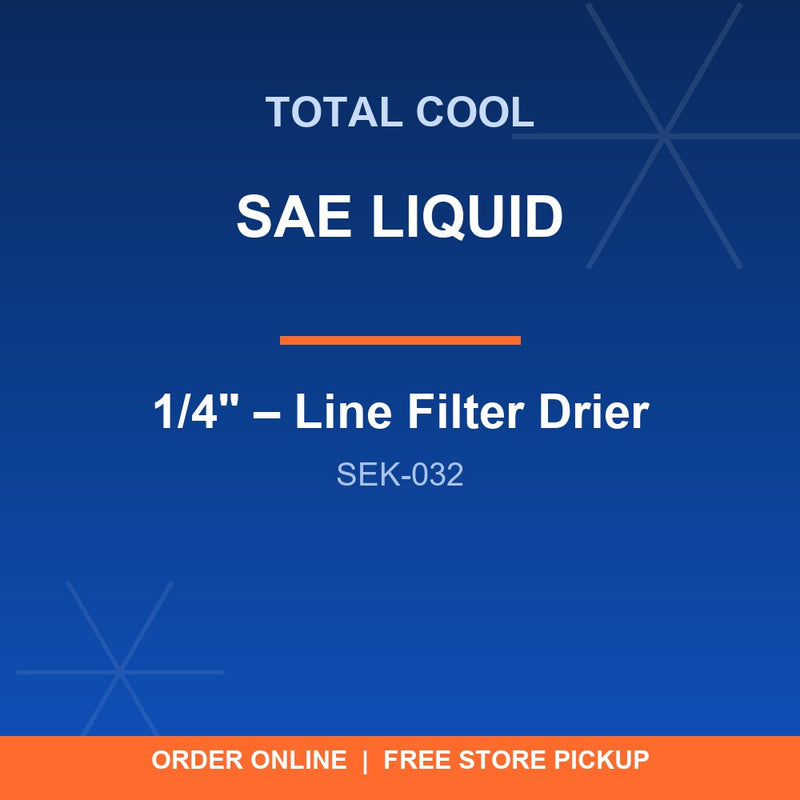 SEK-032 1/4" SAE – Filtro deshidratador para línea de líquido