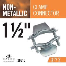 1/2 IN TWIN-SCREW CLAMP CONNECTORS (5-PACK)