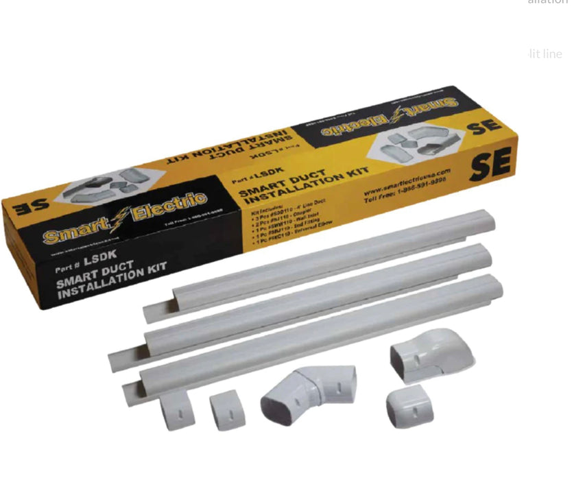 LSDK-12 SUPER LINE SET WALL DUCT KIT FOR MINI SPLIT SYSTEMS