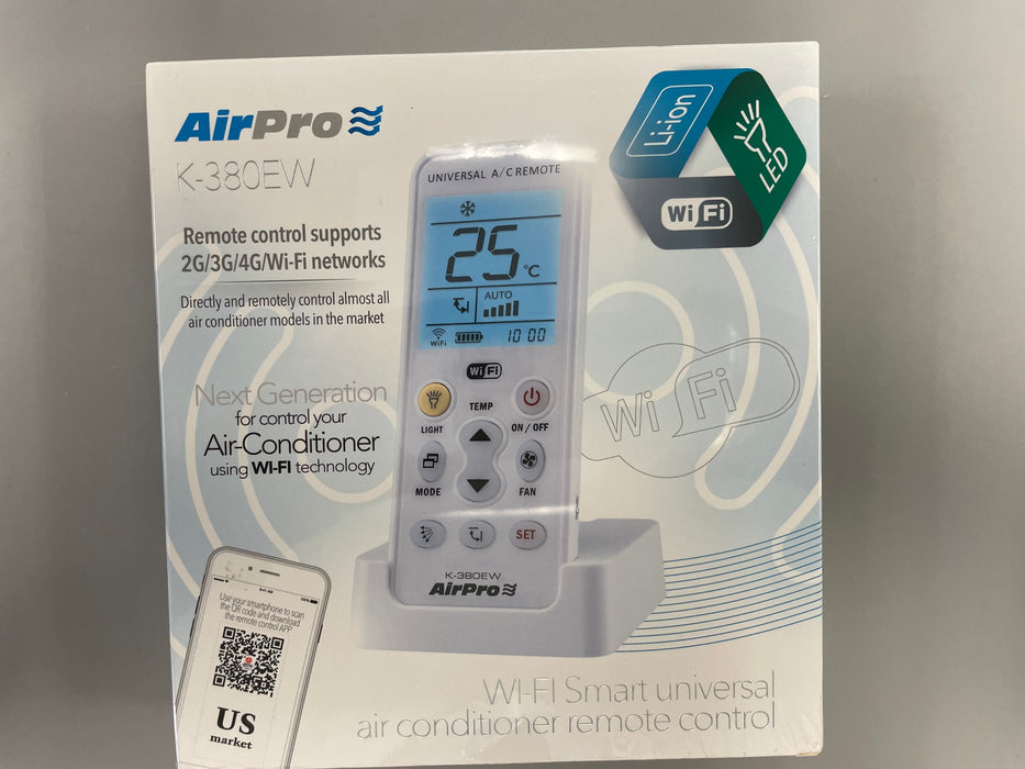 K-380EW AIRPRO WIFI SMART UNIVERSAL AIR CONDITIONER REMOTE CONTROL