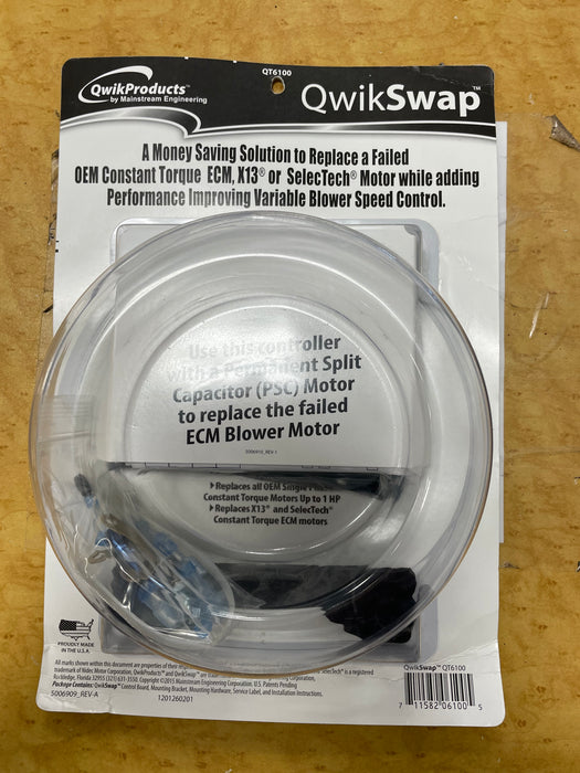 QT6100 QWIKSWAP ECM MOTOR REPLACEMENT