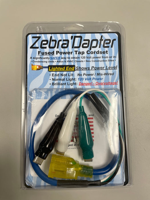 ZD002 G36-430 ZEBRA ADAPTER FUSED POWER TAP CORDSET 120V